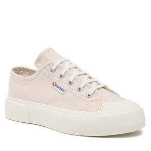 Plátenky Superga - 2630 Stripe S00GRT0 Pink Almond/F Avorio AKI.