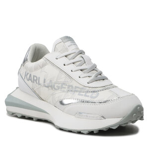 Sneakersy KARL LAGERFELD - KL62928 Lt Grey Lthr/Textile W/White.
