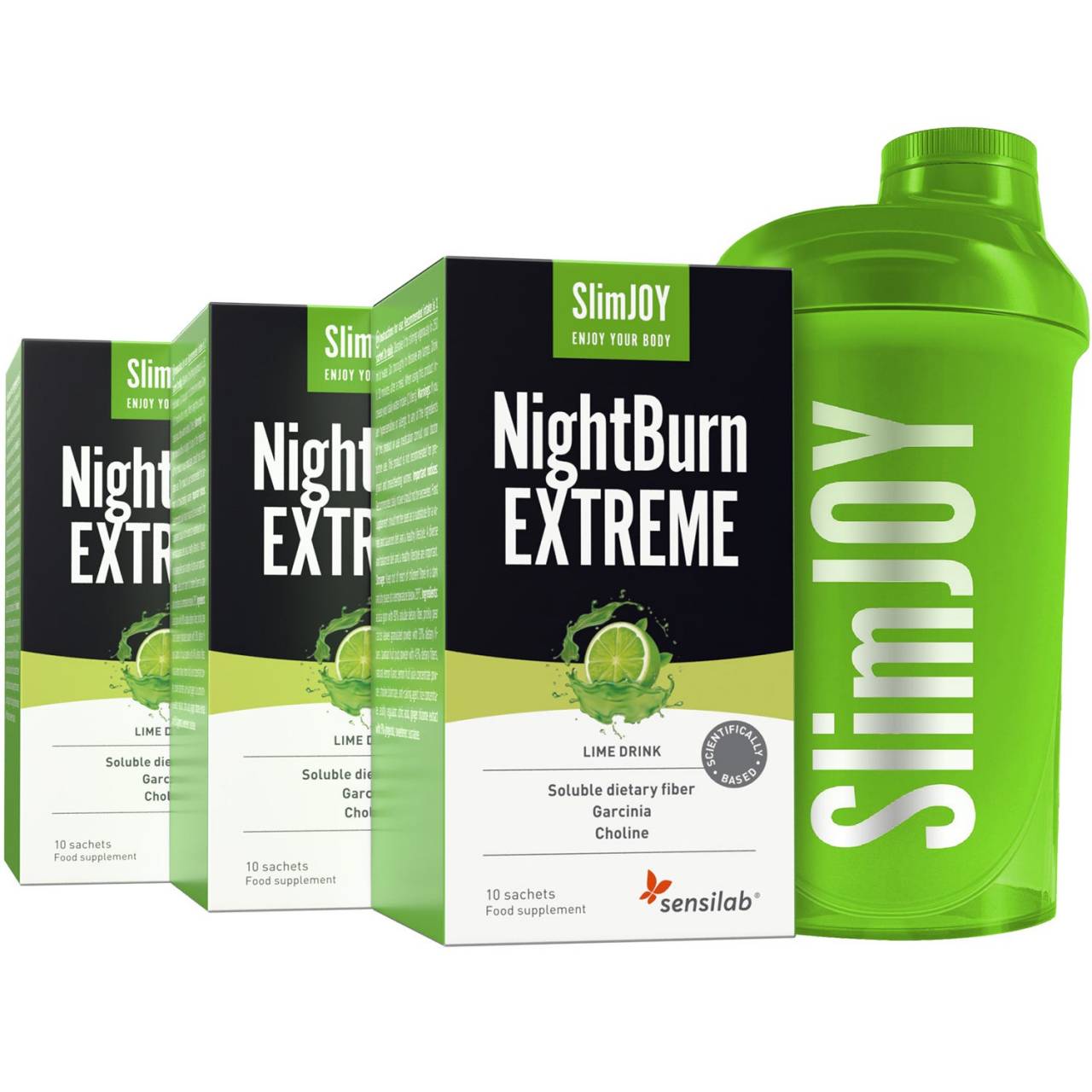 NightBurn EXTREME 1+2 GRÁTIS + Shaker | O queimador de gordura que queima gordura durante o sono | ação 4 em 1 | Sem cafeína | Programa de 30 dias.
