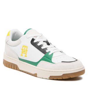 Sneakersy Tommy Hilfiger - Th Basket Street Mix FM0FM04728 White YBS.
