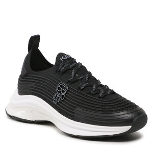 Sneakersy KARL LAGERFELD - KL63160 Black Knit Textile.