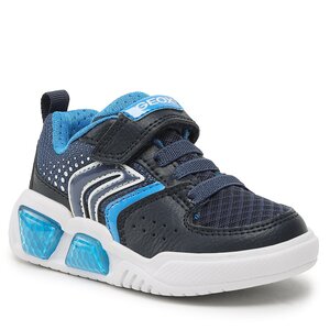 Sneakersy Geox - J Illuminus Boy J35GVA011FEC0693 M Navy/Lt Blue.