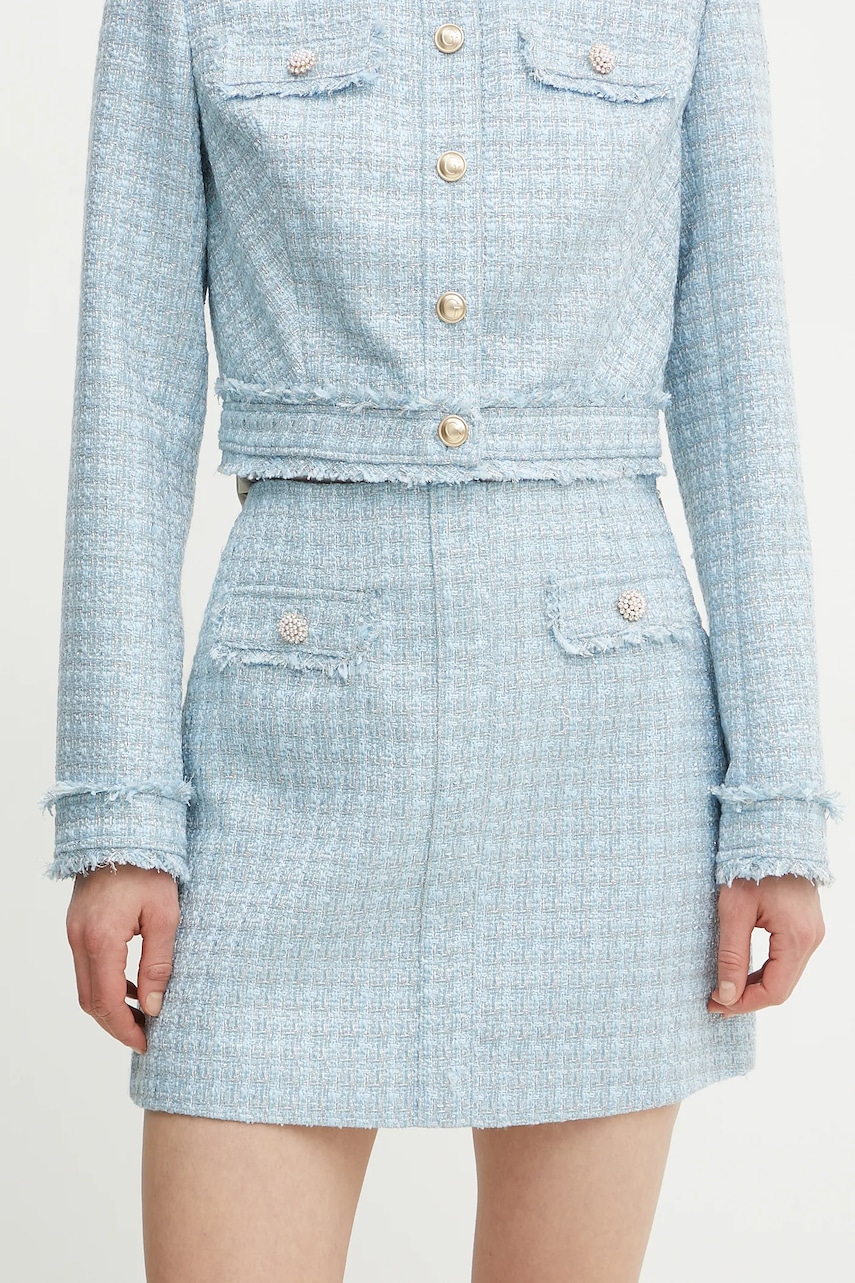 Sukňa Guess DAPHNEE mini, puzdrová, W5RD63 WGW82.