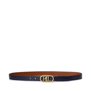 Dámsky opasok Lauren Ralph Lauren - Oval Rev 25 412883714005 French Navy/Lauren Tan.