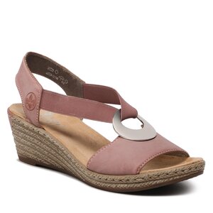Sandále Rieker - 624H6-31 Rosa.