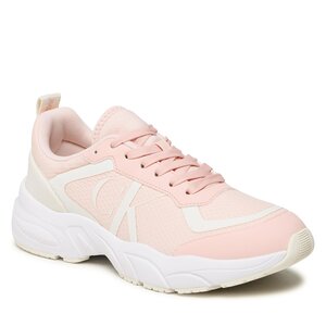 Sneakersy Calvin Klein Jeans - Retro Tennis Over Mesh Wn YW0YW00946 Peach Blush/Creamy White 0JV.
