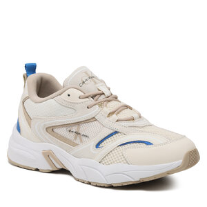 Sneakersy Calvin Klein Jeans - Retro Tennis Oversized Mesh YM0YM00636 Creamy White/Merino 01S.