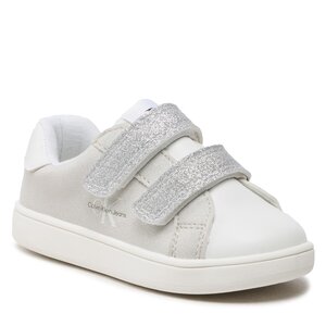 Sneakersy Calvin Klein Jeans - Low Cut Velcro Sneaker V1A9-80468-1459 S White/Grey/Silver Y383.
