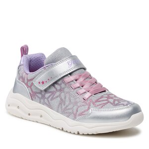 Sneakersy Geox - J Phyper Girl J35GUA0EWNFC0162 DD Silver/Fuchsia.