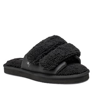 Papuče Calvin Klein Jeans - Home Slide Velcro Sherarlng YW0YW00861 Black BDS.