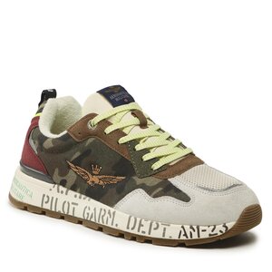 Sneakersy Aeronautica Militare - 231SC214CT3099 Rosso/Camouflage/Bianco 94390.