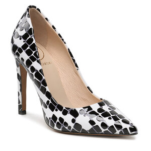 Lodičky Baldowski - D00580-1451 Kropelki Biało/Czarne.