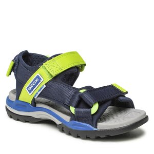 Sandále Geox - J Borealis Boy J150RA01511C0479 S Navy/Lime.