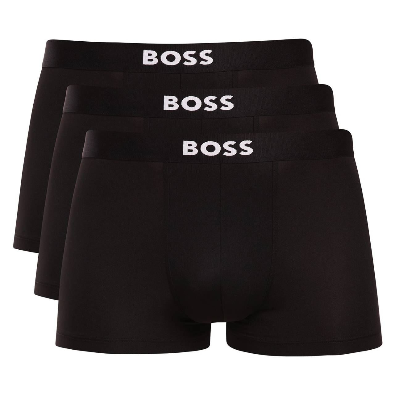 3PACK pánske boxerky BOSS čierné (50555054 001) M, trenky.
Pánske boxerky BOSS sú ideálnou voľbou pre každodenné nosenie, pracovné stretnutia aj voľný čas.Vyrobené zo zmesi polyesteru a elastanu zabezpečujú príjemný dotyk, dostatočnú priedušnosť a skvelú pružnosť.Boxerky sa prispôsobia tvojmu telu bez nepríjemného zarezávania a pohodlne ťa prevedú celým dňom.
Kvalitný materiál pre celodenný komfort
Boxerky sú vyrobené zo zmesi polyesteru a elastanu.Polyester je odolný, rýchloschnúci a udržuje boxerky v skvelom stave aj po opakovanom praní.Elastan zabezpečuje dostatočnú pružnosť — boxerky sa prispôsobia postave a neobmedzujú ťa v pohybe.
Klasický strih pre maximálne pohodlie
Boxerky majú kratšie nohavičky, ktoré sa nerolujú a poskytujú maximálnu voľnosť pohybu — hodia sa ako pod oblek, tak na bežné nosenie.Priliehavý strih sa prispôsobí postave, vytkávaná guma v páse drží boxerky pevne na mieste bez zarezávania alebo nepríjemného tlaku.
Prečo by si mal boxerky BOSS vyskúšať

Zmes polyesteru a elastanu:odolný, rýchloschnúci materiál príjemný na nosenie
Priliehavý strih:prispôsobí sa postave a neobmedzuje pohyb
Kratšie nohavičky:nerolujú sa, hodia sa pod oblek aj na šport
Vytkávaná guma v páse:drží na mieste, netlačí ani pri dlhšom nosení

Spodná bielizeň BOSS si obľúbia všetci štýloví muži
Značka BOSS sa oddelila od dobre známeho výrobcu oblečenia Hugo Boss ako rada produktov pre mužov, ktorí milujú kvalitné kúsky a nadčasový vzhľad.Spodná bielizeň BOSS vyniká precíznym spracovaním a kvalitnými materiálmi.V kombinácii s jednoduchým vzhľadom predstavujú ideálnu voľbu pre mužov, ktorí si chcú dopriať komfort počas celého dňa.
Ako sa starať o svoje boxerky BOSS?
Aby ti tieto boxerky vydržali čo najdlhšie a zachovali si svoj tvar a vlastnosti, odporúčame držať sa nasledujúcich pokynov:

Pranie:Per v práčke na max.40 °C s jemným pracím prostriedkom, ideálne po rubovej strane pre zachovanie kvality materiálu.
Sušenie:Môžeš ich sušiť v sušičke na nízku teplotu, pre dlhšiu životnosť však odporúčame sušenie na vzduchu.
Žehlenie:Ak je treba, žehlite na nízku teplotu vhodnú pre syntetické materiály.

Tip:Nájsť ten pravý kúsok spodnej bielizne, ktorý ti dokonale sadne, je niekedy náročné.Keď už ho nájdeš, stojí za to sa oň dobre starať, aby ti dlho vydržal.Rady, ako na to, nájdeš v našom článku.