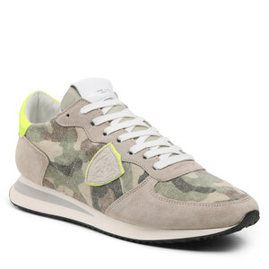 Sneakersy Philippe Model - Trpx Low Man TZLU CN23 Camouflage Pop Vert Jaune.
