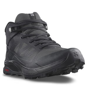Trekingová obuv Salomon - Outrise Mid Gtx W L47160500 Black/Black/Ebony.