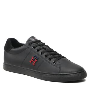 Sneakersy Tommy Hilfiger - Core Vulc Varsity Monogram FM0FM04350  Black BDS.
