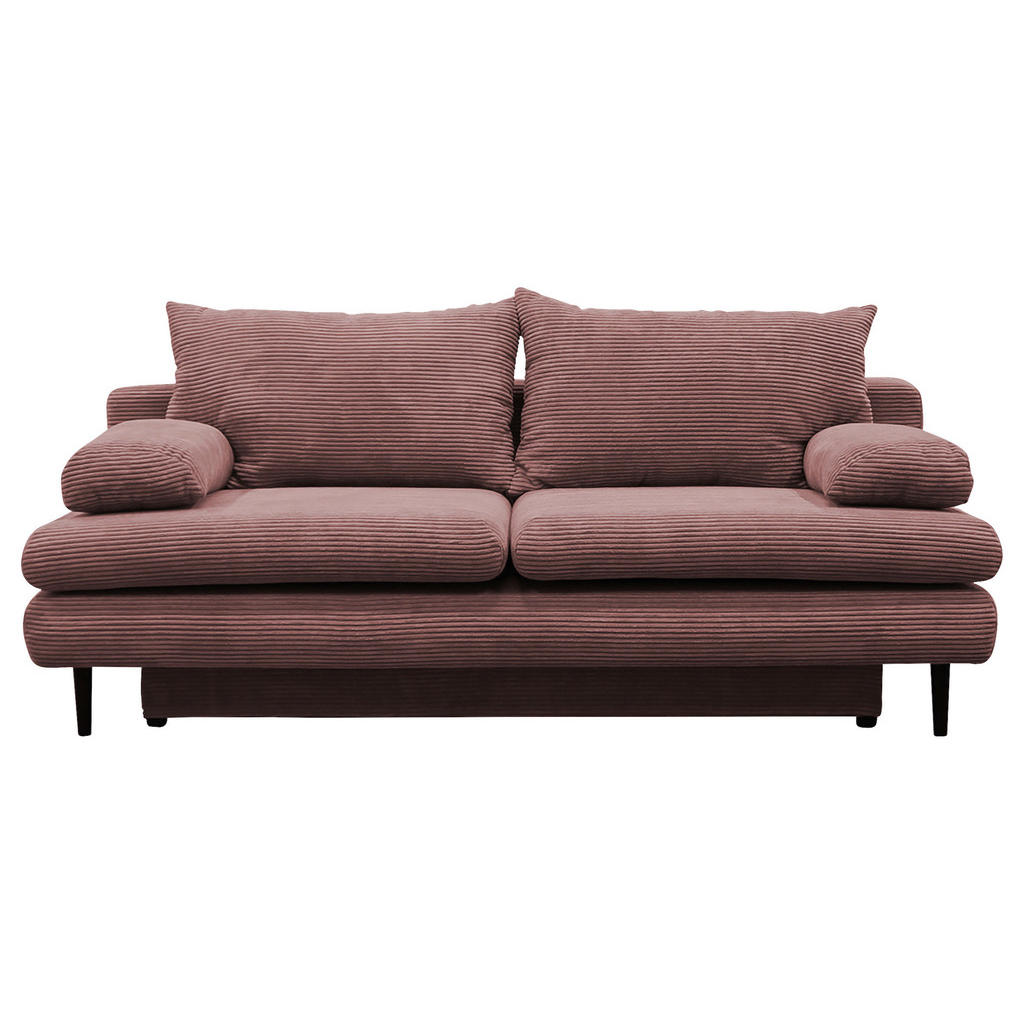 P & B ROZKLADACIA POHOVKA, textil, staroružová.