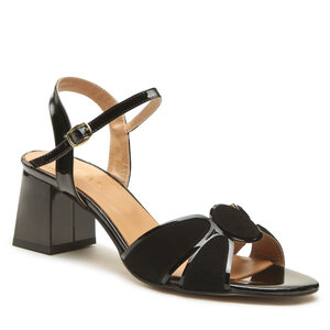 Sandále Sagan - 4800 Czarny Welur 902.