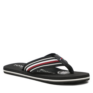 Žabky Tommy Hilfiger - Corporate Stripes Beach Sandal FM0FM04407 Black BDS.