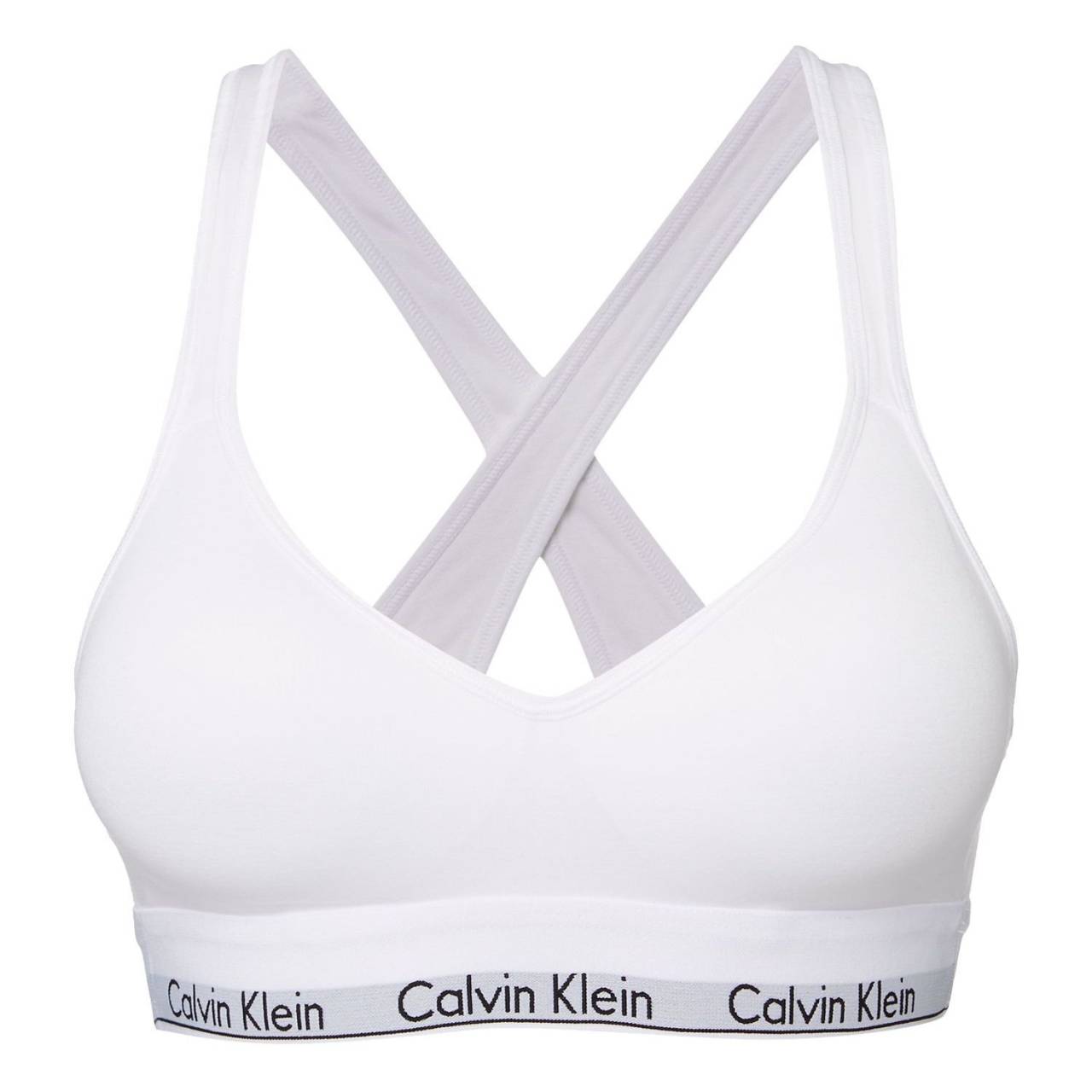 Ženski modrček Calvin Klein bela (QF1654E-100) XS.
Privoščite si popolno kombinacijo udobja, funkcionalnosti in brezčasnega dizajna s tem ženskim modrčkom Calvin Klein.
Prijeten material, ki se dobro nosi
Modrček je izdelan iz visokokakovostne mešanice bombaža, modala in elastana.
Sodoben kroj s poudarkom na podrobnostih
Športni kroj s prekrižanimi trakovi na hrbtu in brez zapenjanja ne ponuja le zanimivega oblikovnega elementa, temveč tudi odlično oporo in udobje pri nošenju.
Zakaj bi morali preizkusiti modrček Calvin Klein

Vrhunska mešanica materialov: Mehke na otip, raztegljive in zračne za celodnevno udobje.
Udoben športni kroj brez zapenjanja: Idealno za vsakodnevno nošenje in lažjo telesno aktivnost.
Elegantna zasnova z ikoničnim logotipom Calvin Klein: Minimalističen videz, ki nikoli ne gre iz mode.

Spodnje perilo Calvin Klein obožujejo ljudje po vsem svetu
Moško spodnje perilo Calvin Klein je ena od stalnic modne industrije.
Kako skrbeti za modrček
Če želite zagotoviti, da bo vaš modrček trajal kot nov, vam priporočamo, da upoštevate te smernice za vzdrževanje.

Pralnica: Modrček nežno operite pri 30 °C, najbolje v zaščitni vrečki za perilo.
Sušenje: Modrčka nikakor ne polagajte v sušilni stroj.
Likanje: Nedrčka niso zlikali.

Nasvet: Iskanje pravega spodnjega perila, ki se vam popolnoma prilega, je lahko izziv.