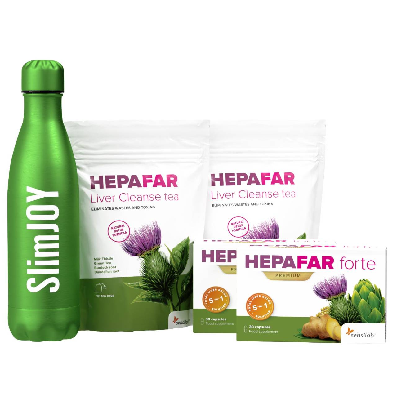 Kit HEPAFAR Proteção Hepática - Kit mensal para desintoxicar o fígado.