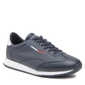 Sneakersy Tommy Hilfiger - Runner Lo Leather Detail FM0FM04256 Dessert Sky DW5.