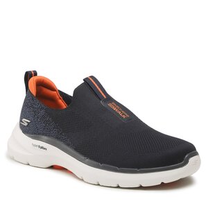 Poltopánky Skechers - Go Walk 6 216202/NVOR Navy/Orange.