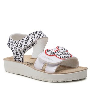 Sandále Geox - J Sandal Costarei Gi J35EAG000BCC0404 M White/Black.