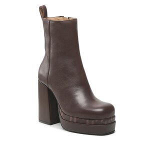 Členková obuv KARL LAGERFELD - KL30144 Dark Brown Lthr.