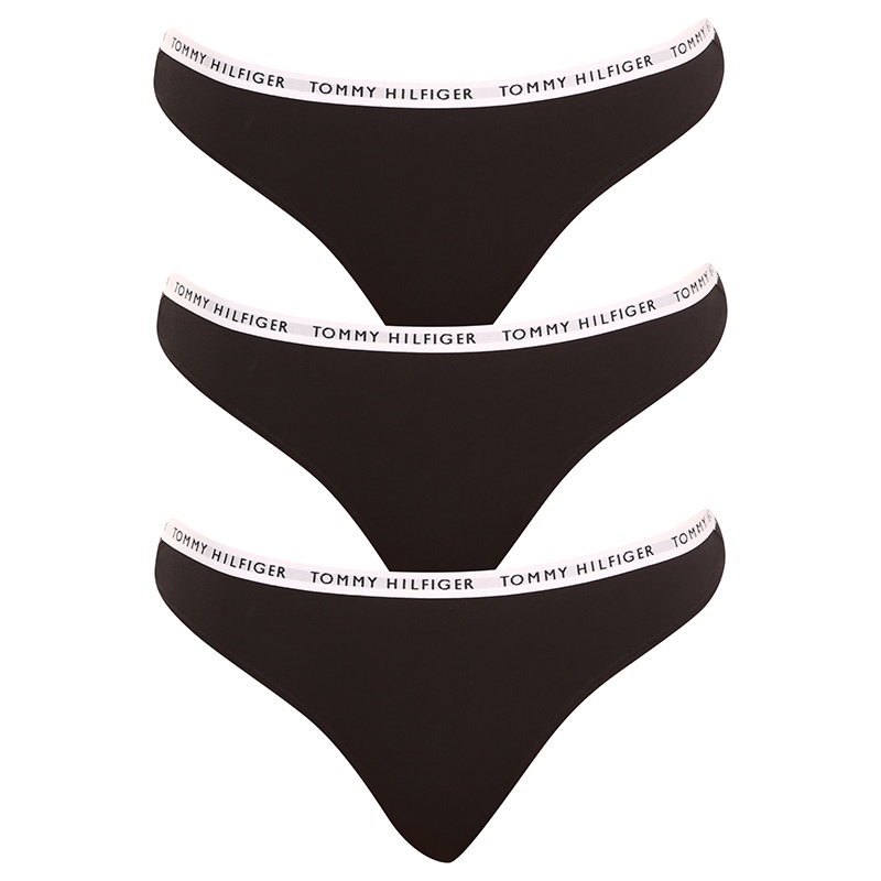 3PACK dámske tangá Tommy Hilfiger čierna (UW0UW02829 0R7) M.
Hľadáte tangá, ktoré dokonale padnú väčším veľkostiam a ponúkajú štýl aj pohodlie?
Mäkká bavlna, ktorá sa prispôsobí vašim potrebám
Tanga sú vyrobené z kvalitnej bavlny s prímesou elastanu.
Nadčasový štýl, ktorý si zamilujete
Klasické farby v kombinácii s jemnou tkanou gumou, na ktorej je logo Tommy Hilfiger, dodávajú tangám športový nádych a zároveň pôsobia elegantne a žensky.
Prečo si zamilujete tangá Tommy Hilfiger

Pohodlný strih, ktorý sa prispôsobí väčším veľkostiam.
Kvalitný a priedušný bavlnený materiál.
Štýlový a zároveň praktický dizajn s elastickou gumou s ikonickým logom.

Tommy Hilfiger je značka pre všetky moderné ženy
Spodná bielizeň Tommy Hilfiger predstavuje dokonalú harmóniu medzi klasickým a moderným vzhľadom.
Ako sa starať o tangá Tommy Hilfiger
Aby vaše obľúbené tangá vydržali ako nové, odporúčame dodržiavať tieto pokyny.

Pranie: Per na 30 °C.


Sušenie: Môžeš sušiť v sušičke – zvoľ program s nízkou teplotou, ktorý chráni vlákna a elasticitu.
Žehlenie: Nežehliť – materiál je hladký a ľahko sa udržuje bez potreby žehlenia.

Tip: Staňte sa expertom na údržbu spodnej bielizne vďaka radám v našom článku a doprajte svojim obľúbeným kúskom starostlivosť, ktorú si zaslúžia.