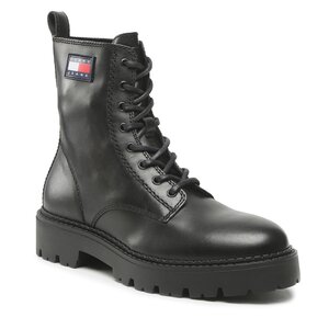 Outdoorová obuv Tommy Jeans - Lace Up Heritage Boot EM0EM01091 Black BDS.