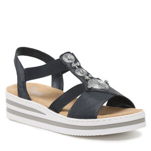 Sandále Rieker - V0287-14 Blau.