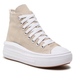 Plátenky Converse - Ctas Move Hi A04365C Beach Stone/White/Beach Stone.