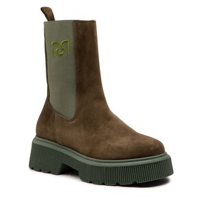 Členková obuv s elastickým prvkom Rinascimento - CAL0006469003 Camoscico Verde.