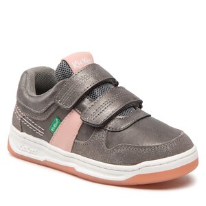 Sneakersy Kickers - Kalido 910860-30-12 S Gris Rose Argent.