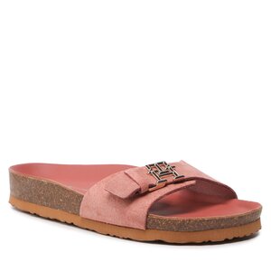 Šľapky Tommy Hilfiger - Th Mule Sandal Slide FW0FW07071 Roasted Malt GSI.