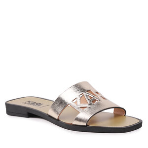 Šľapky KARL LAGERFELD - KL80406 Gold Textured Lthr.
