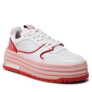 Sneakersy LOVE MOSCHINO - JA15426G1GIAO10C Mix Bia/Ros/Rosso.