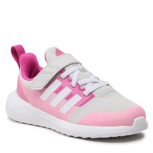 Topánky adidas - Fortarun 2.0 Cloudfoam Sport Running Elastic Lace Top Strap Shoes HR0281 Sivá.