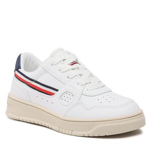 Sneakersy Tommy Hilfiger - Stripes Low Cut Lace-Up Sneaker T3X9-32848-1355 M White 100.