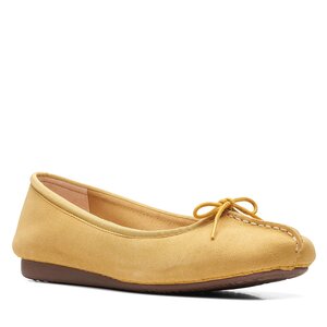 Poltopánky Clarks - Freckle Ice 26170957 Yellow Suede.