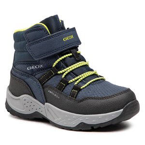 Šnurovacia obuv Geox - J Sentiero B.B Abx C J26FSC 0FUCE C0479 S Navy/Lime.