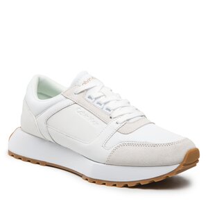 Sneakersy Calvin klein - Low Top Lace Up Mix HM0HM00853 White/Gum OK5.