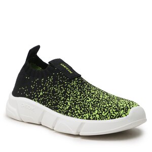 Sneakersy Geox - J Aril Boy J35DMA0006KC3707 Lime/Black.