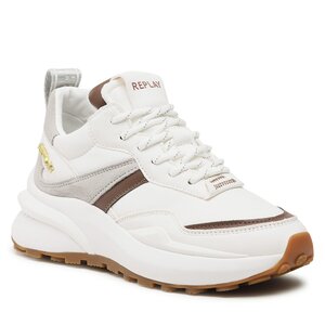 Sneakersy Replay - GWS4V.000.C0008T White Brown 0064.
