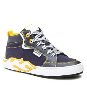 Sneakersy Geox - J Alphabeet Boy J35HLF01054C0657 S Navy/Yellow.
