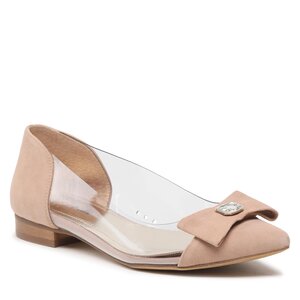 Baleríny R.Polański - 1670 Beżowy Zamsz.