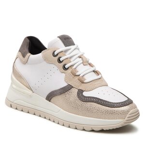 Sneakersy Geox - D Desya A D2600A 085CR C1ZH6 White/Lt Taupe.