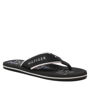 Žabky Tommy Hilfiger - Sporty Hilfiger Beach Sandal FM0FM04469 Black BDS.